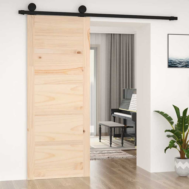 Afbeelding laden in galerijviewer, Vidaxl schuifdeur 80x1,8x204,5 cm massief grenenhout