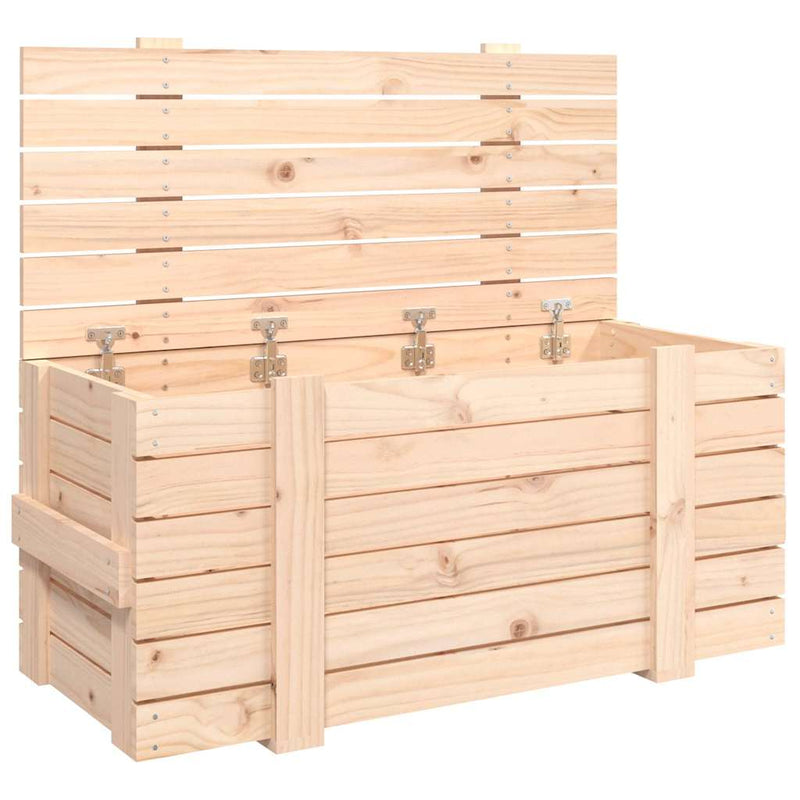 Afbeelding laden in galerijviewer, Vidaxl opbergbox 91x40,5x42 cm massief grenenhout