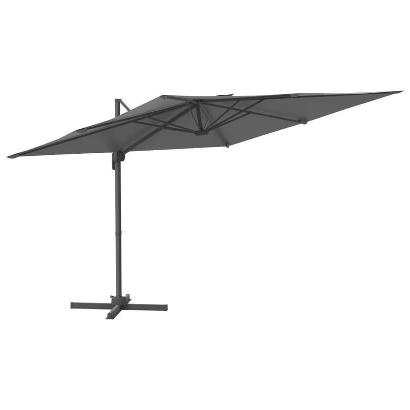 Load image into Gallery viewer, Vidaxl zweefparasol met aluminium paal 400x300 cm antracietkleurig