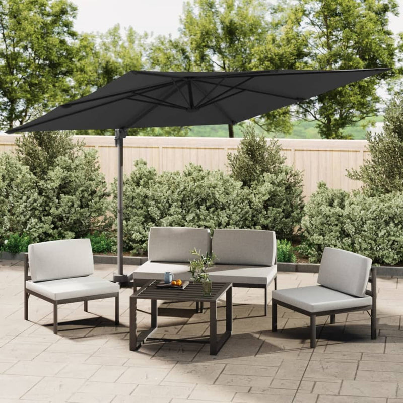 Load image into Gallery viewer, Vidaxl zweefparasol met aluminium paal 300x300 cm zwart