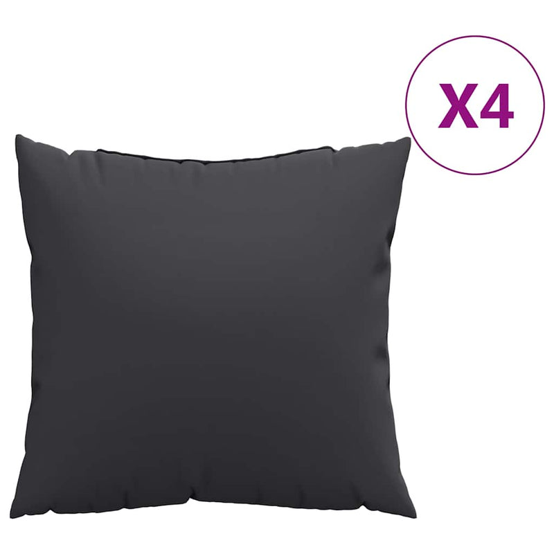 Load image into Gallery viewer, Vidaxl bankkussens 4 st 50x50 cm stof zwart