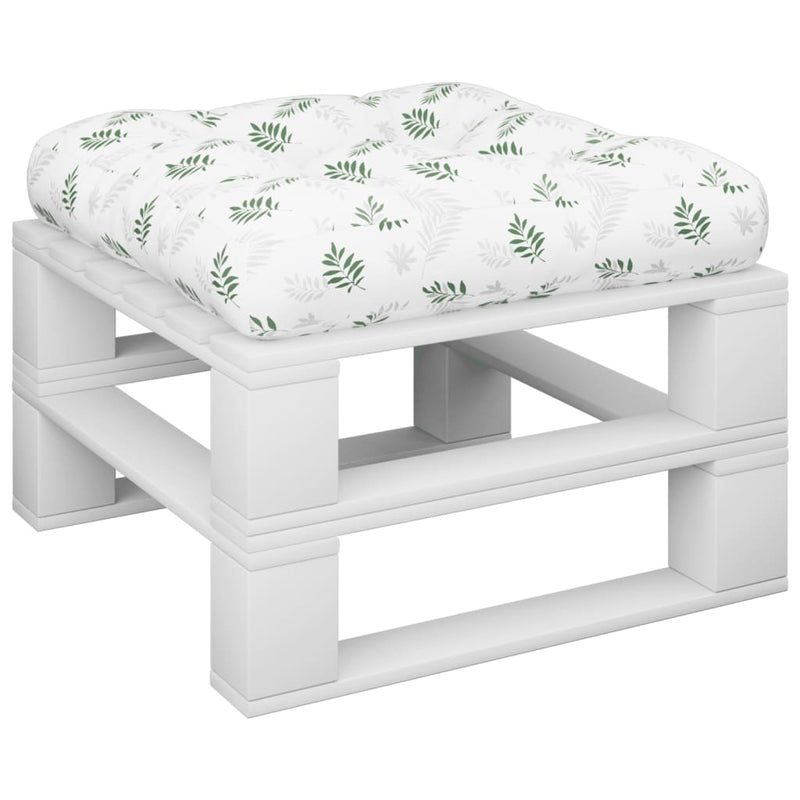 Load image into Gallery viewer, Vidaxl palletkussen bladpatroon 60x60x12 cm stof