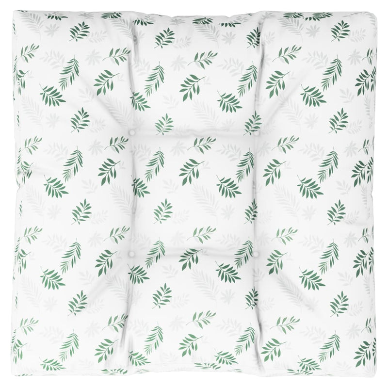 Load image into Gallery viewer, Vidaxl palletkussen bladpatroon 70x70x12 cm stof