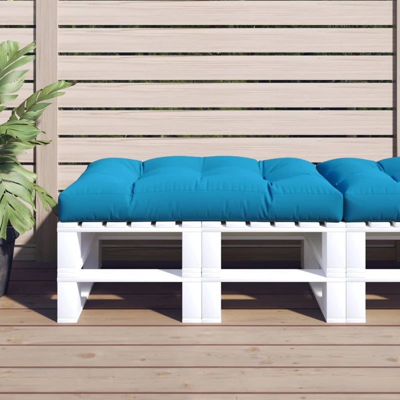 Afbeelding laden in galerijviewer, Vidaxl palletkussen 120x80x12 cm stof blauw