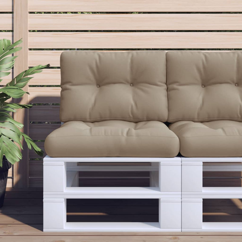 Load image into Gallery viewer, Vidaxl palletkussen 60x40x12 cm stof taupe