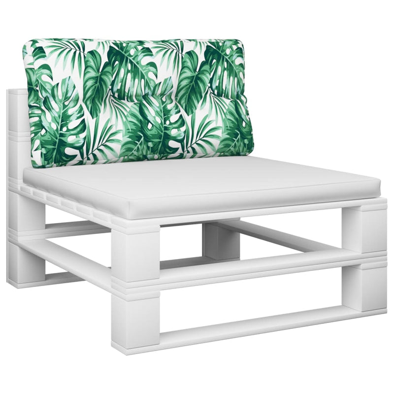 Load image into Gallery viewer, Vidaxl palletkussen bladpatroon 70x40x12 cm stof