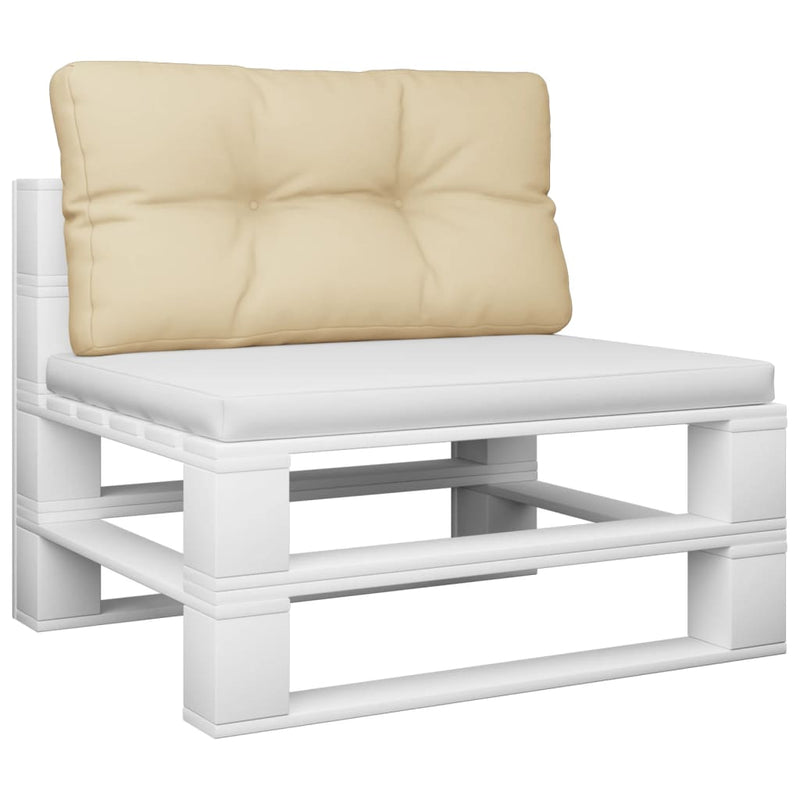 Afbeelding laden in galerijviewer, Vidaxl palletkussen 80x40x12 cm stof beige