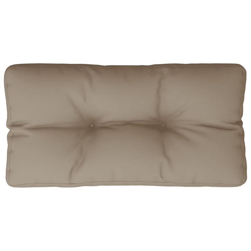 Afbeelding laden in galerijviewer, Vidaxl palletkussen 80x40x12 cm stof taupe