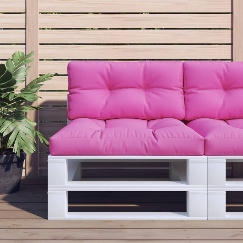 Load image into Gallery viewer, Vidaxl palletkussen 80x40x12 cm stof roze