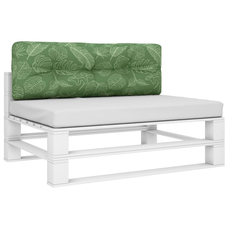 Load image into Gallery viewer, Vidaxl palletkussen 120x40x12 cm stof bladpatroon