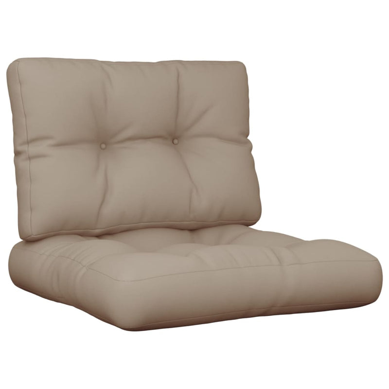 Load image into Gallery viewer, Vidaxl palletkussens 2 st stof taupe