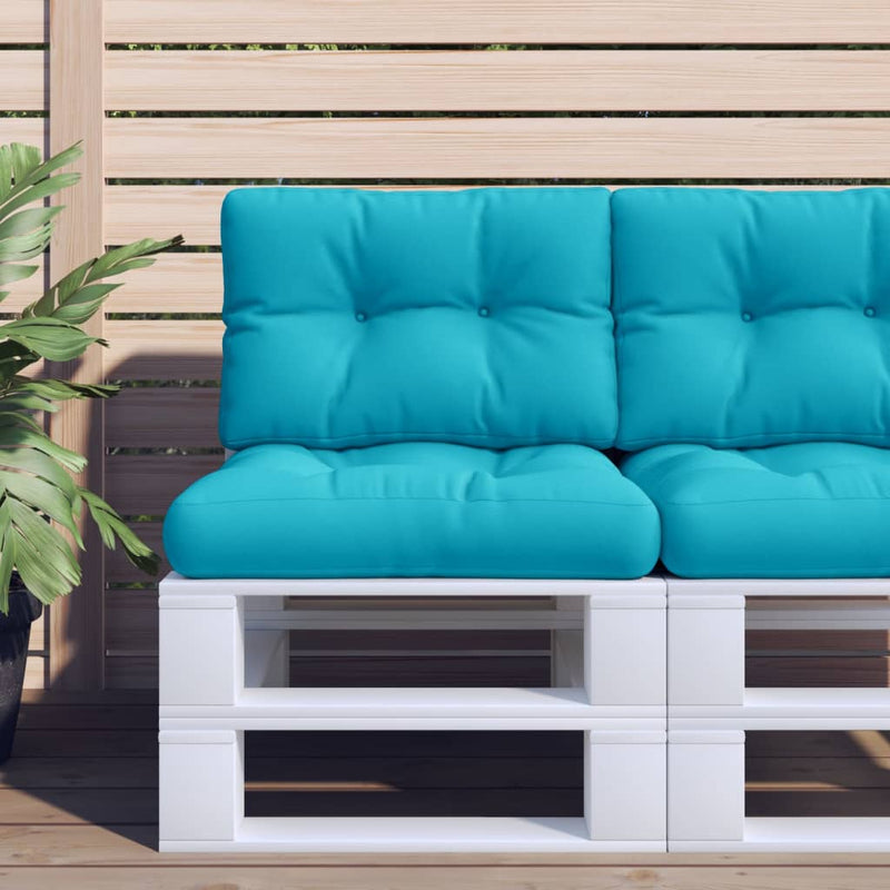 Load image into Gallery viewer, Vidaxl palletkussens 2 st stof turquoise