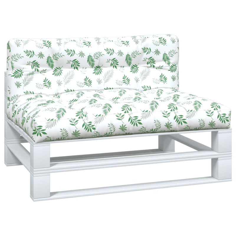 Load image into Gallery viewer, Vidaxl palletkussens 2 st stof bladpatroon