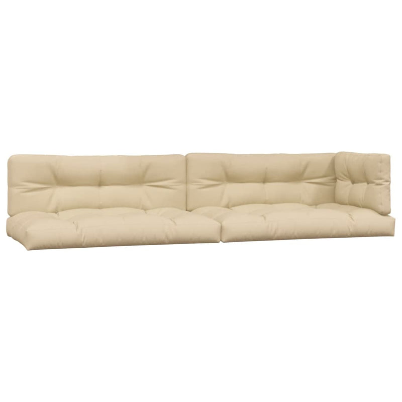 Load image into Gallery viewer, Vidaxl palletkussens 5 st stof beige