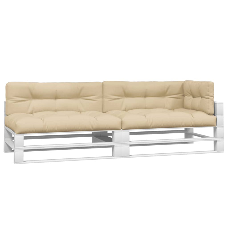 Load image into Gallery viewer, Vidaxl palletkussens 5 st stof beige