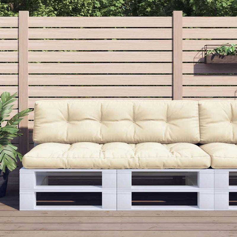 Load image into Gallery viewer, Vidaxl palletkussens 2 st stof crèmekleurig