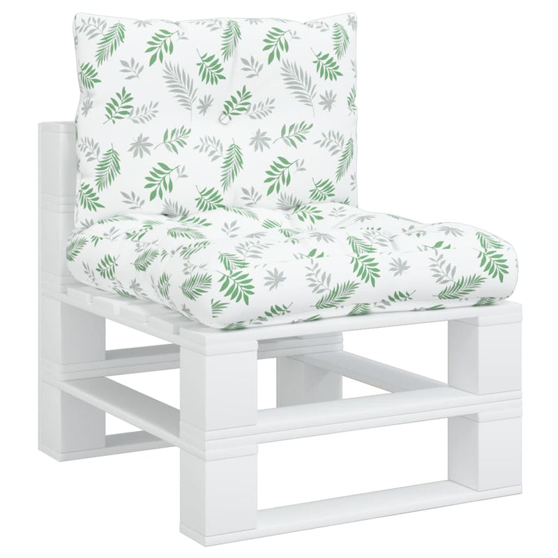 Load image into Gallery viewer, Vidaxl palletkussens 2 st bladpatroon oxford stof