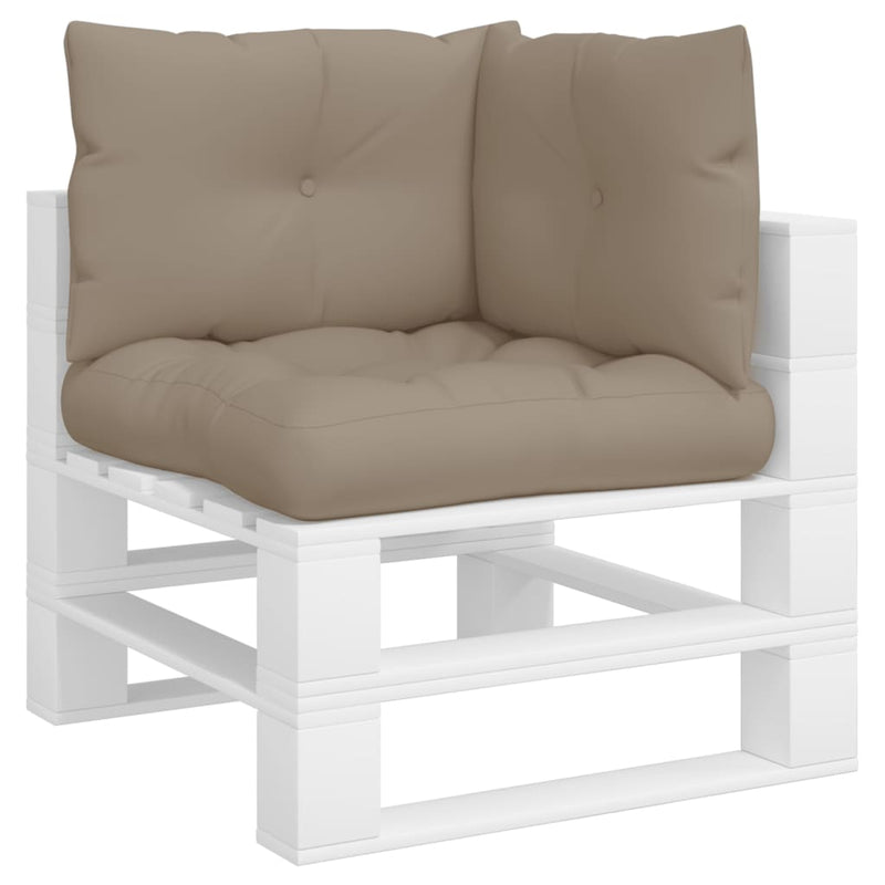 Afbeelding laden in galerijviewer, Vidaxl palletkussens 3 st stof taupe
