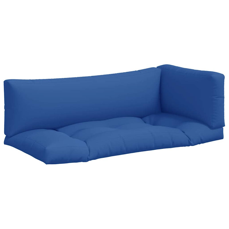 Afbeelding laden in galerijviewer, Vidaxl palletkussens 3 st stof blauw