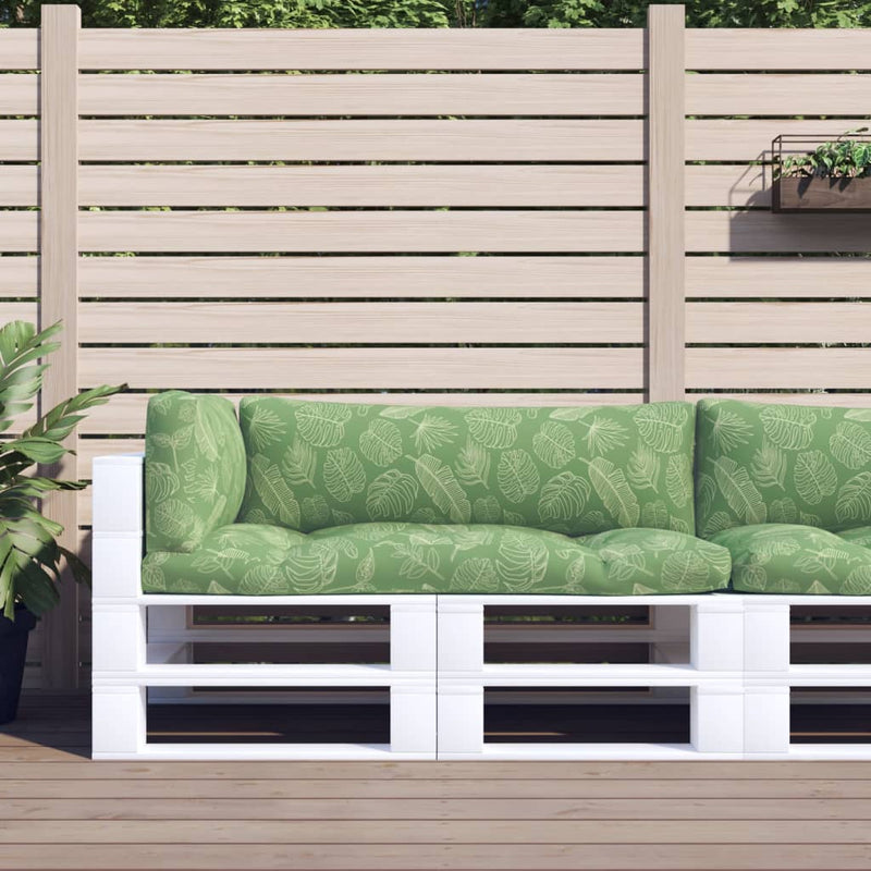 Load image into Gallery viewer, Vidaxl palletkussens 3 st bladpatroon oxford stof