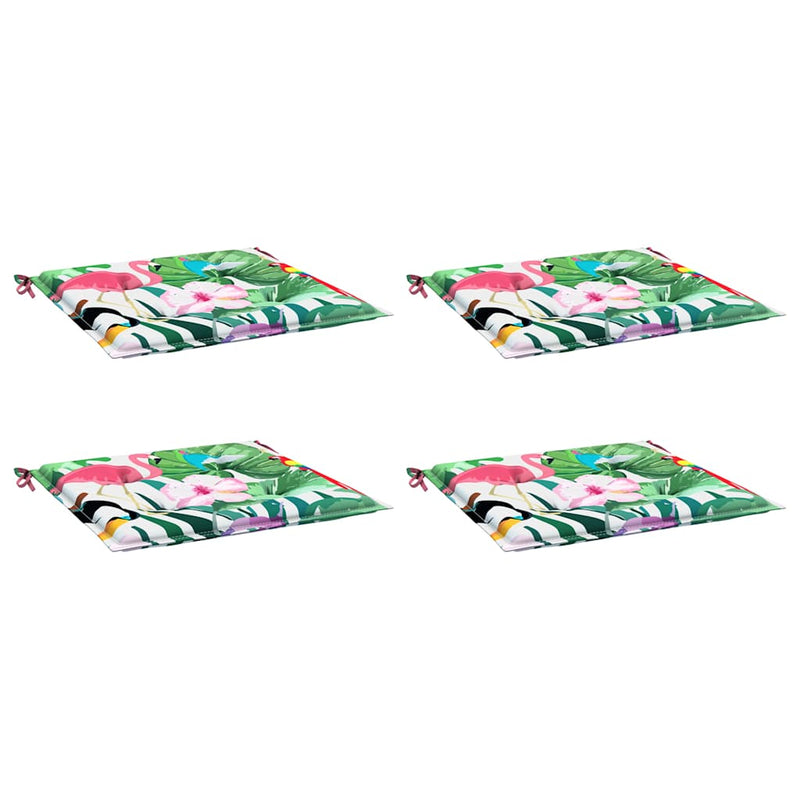 Load image into Gallery viewer, Vidaxl tuinstoelkussens 4 st 40x40x4 cm stof meerkleurig