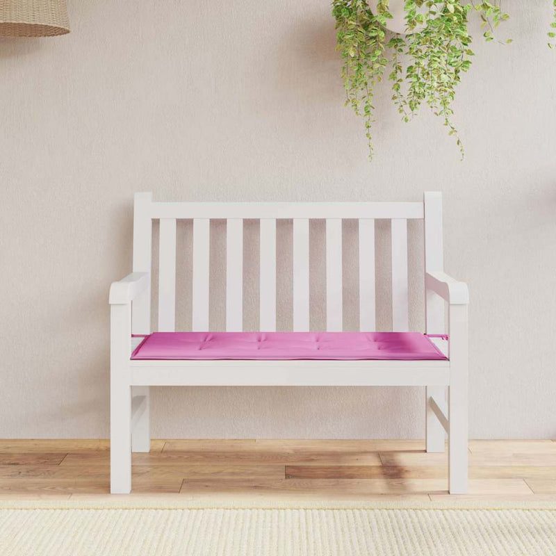 Afbeelding laden in galerijviewer, Vidaxl stoel pad effen roze 100 x 50 x 3 cm oxford stof