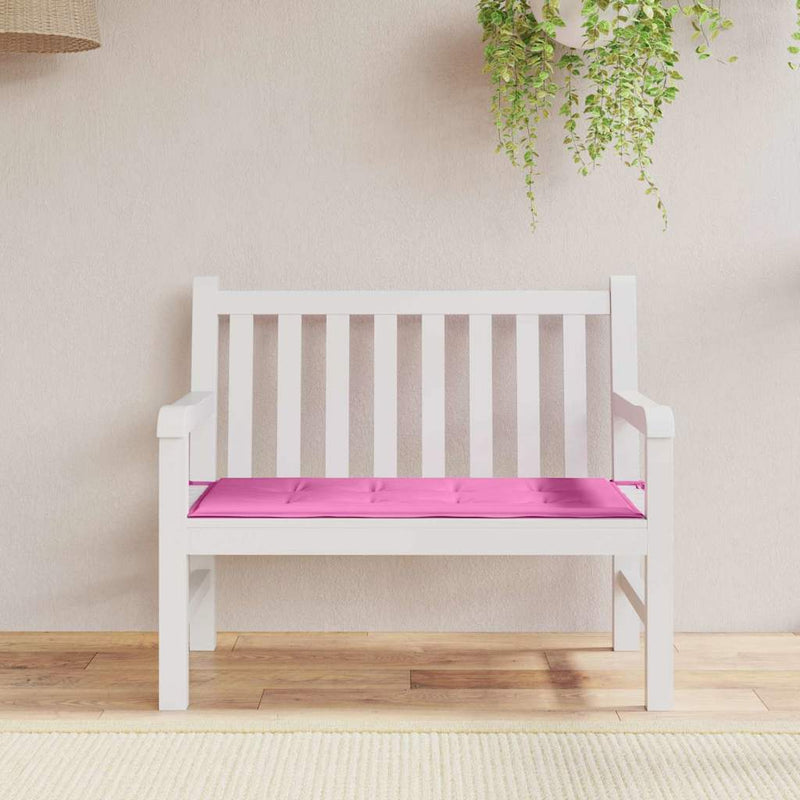 Afbeelding laden in galerijviewer, Vidaxl stoel pad effen roze 120 x 50 x 3 cm oxford stof