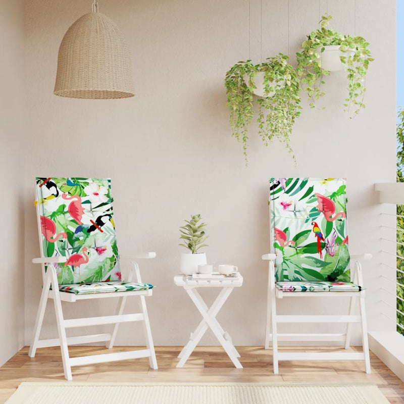 Load image into Gallery viewer, Vidaxl tuinstoelkussens 2 st 120x50x3 cm stof meerkleurig