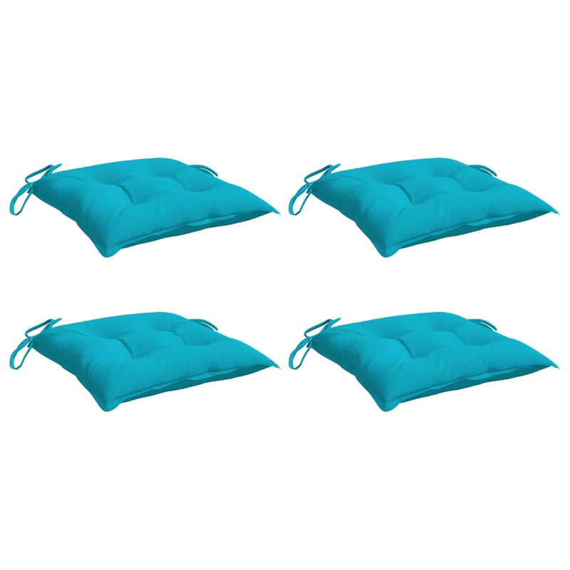 Load image into Gallery viewer, Vidaxl stoelkussens 4 st 40x40x7 cm stof turquoise