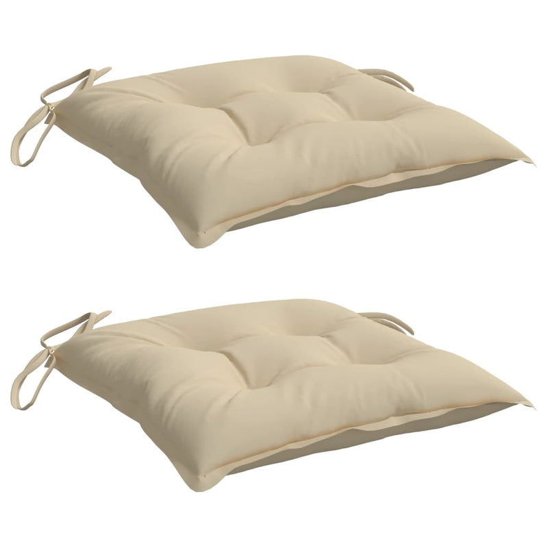 Load image into Gallery viewer, Vidaxl palletkussens 2 st 50x50x7 cm oxford stof beige