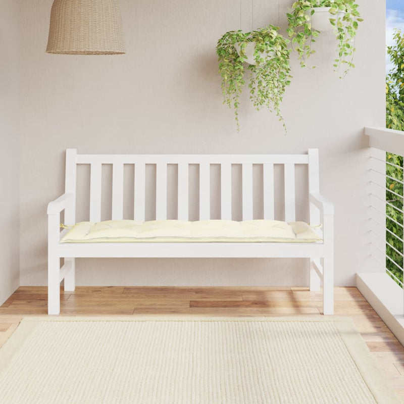 Afbeelding laden in galerijviewer, Vidaxl tuinbankkussen 150x50x7 cm oxford stof crèmekleurig