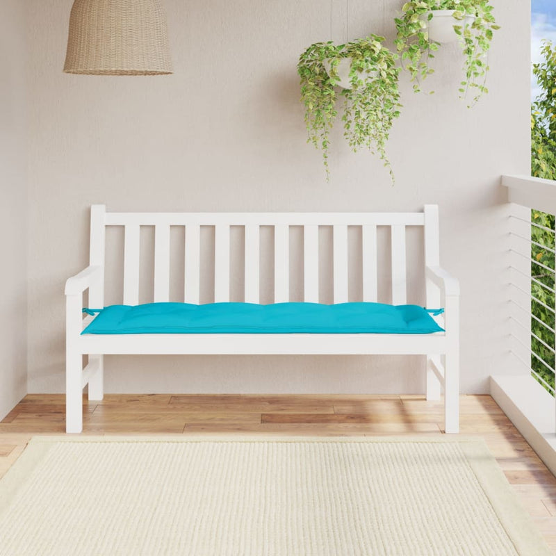 Afbeelding laden in galerijviewer, Vidaxl tuinbankkussen 150x50x7 cm oxford stof turquoise