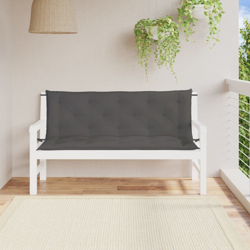 Load image into Gallery viewer, Vidaxl tuinbankkussens 2 st 150x50x7 cm oxford stof antracietkleurig