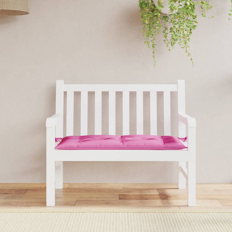 Load image into Gallery viewer, Vidaxl tuinbankkussen 110x50x7 cm stof roze