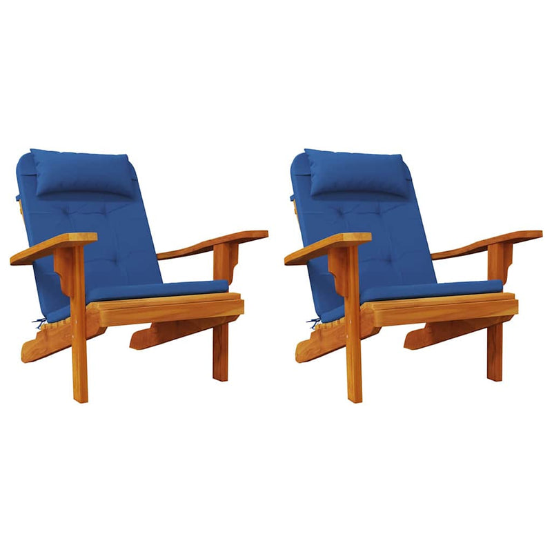 Afbeelding laden in galerijviewer, Vidaxl stoelkussens effen 2 pcs blauw 58 x 77 x 4,5 cm oxford stof