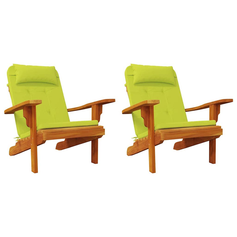 Afbeelding laden in galerijviewer, Vidaxl stoelkussens 2 pcs helder groen 58 x 77 x 4,5 cm oxford stof