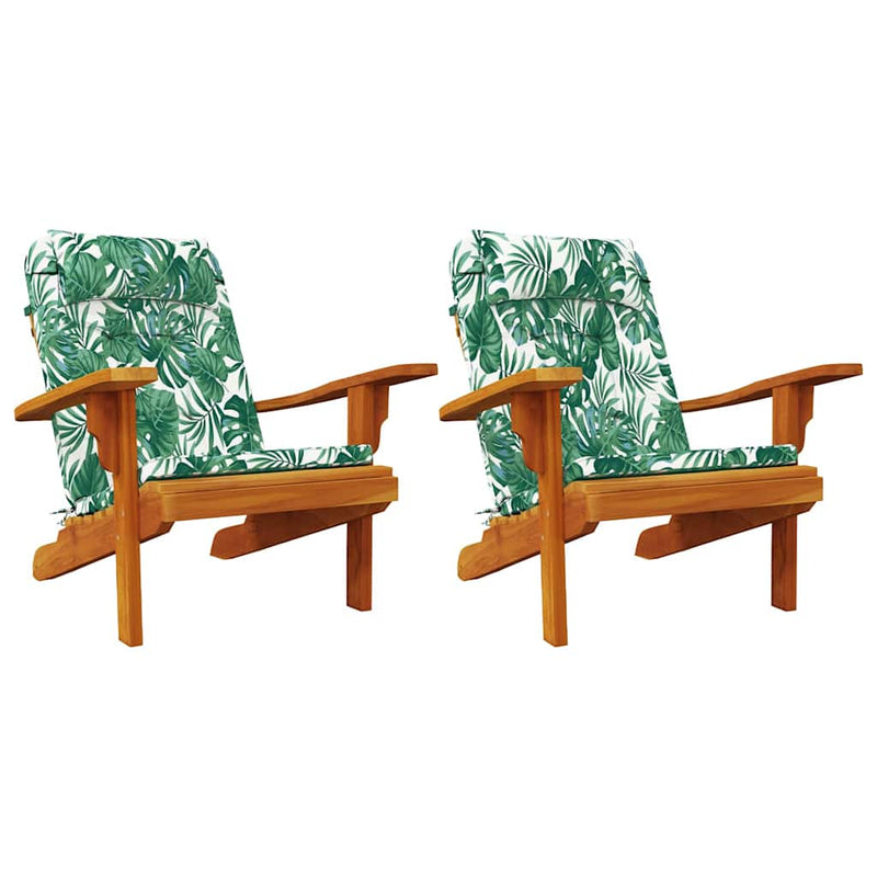Afbeelding laden in galerijviewer, Vidaxl stoelkussens 2 pcs bladpatroon 58 x 77 x 4,5 cm oxford stof
