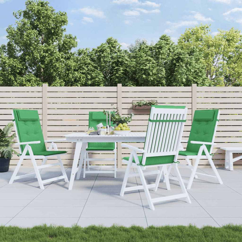 Load image into Gallery viewer, Vidaxl stoelkussens 4 st hoge rug oxford stof groen