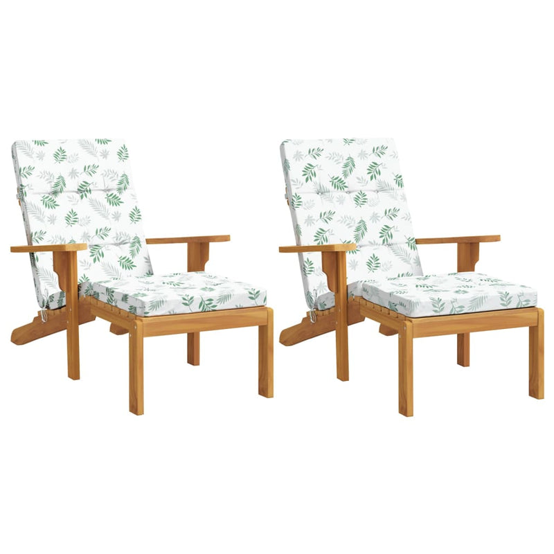 Load image into Gallery viewer, Vidaxl terrasstoelkussens 2 st bladpatroon oxford stof