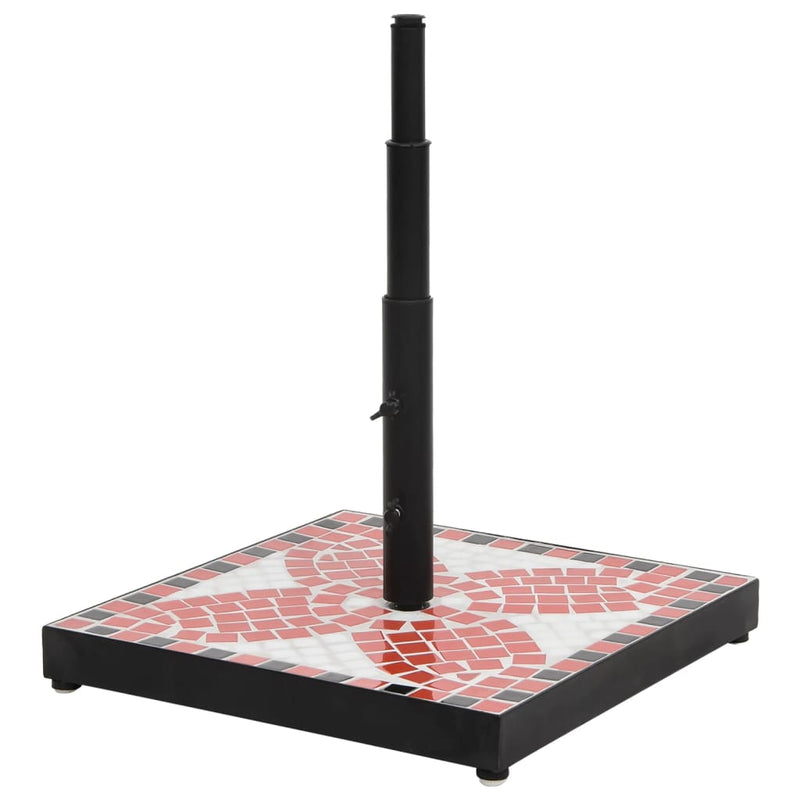 Load image into Gallery viewer, Vidaxl parasolvoet vierkant 12 kg terracottakleurig wit