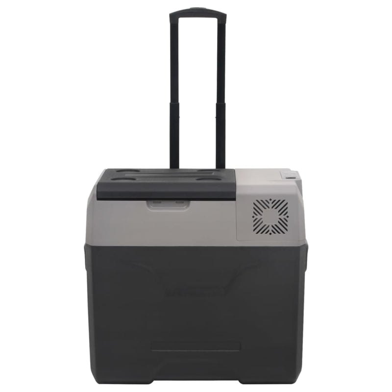 Load image into Gallery viewer, Vidaxl koelbox met wielen en handvat 50 l polypropeen zwart en grijs