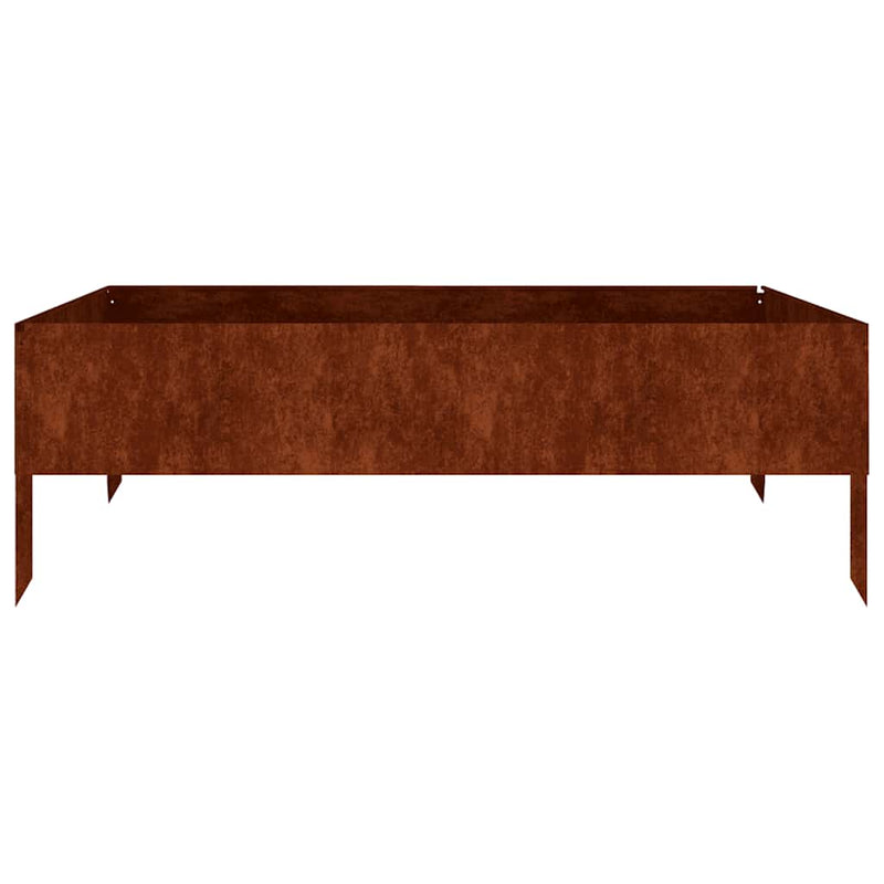 Load image into Gallery viewer, Vidaxl plantenbak verhoogd 100x100x33,5 cm cortenstaal