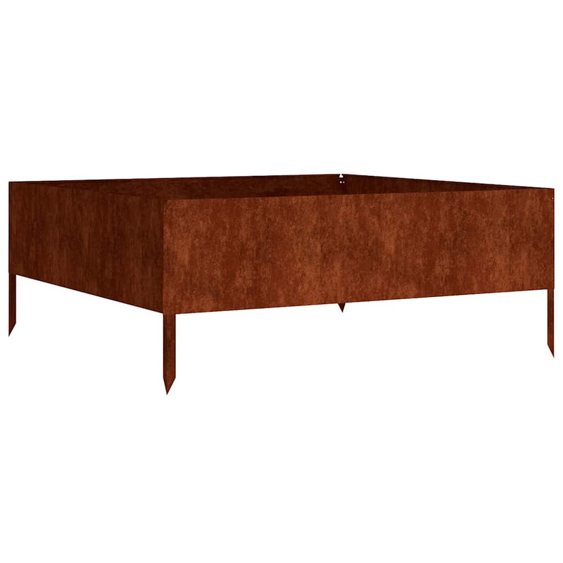 Load image into Gallery viewer, Vidaxl plantenbak verhoogd 100x100x41 cm cortenstaal