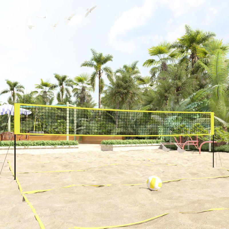 Load image into Gallery viewer, Vidaxl volleybalnet 823x244 cm pe-stof geel en zwart