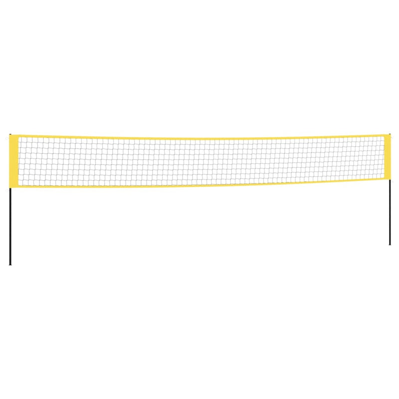 Load image into Gallery viewer, Vidaxl badmintonnet 600x155 cm pe-stof geel en zwart