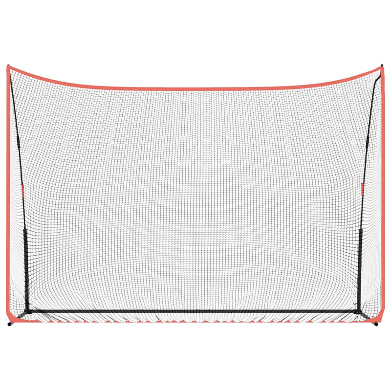 Load image into Gallery viewer, Vidaxl golftrainingsnet 305x91x213 cm polyester zwart en rood