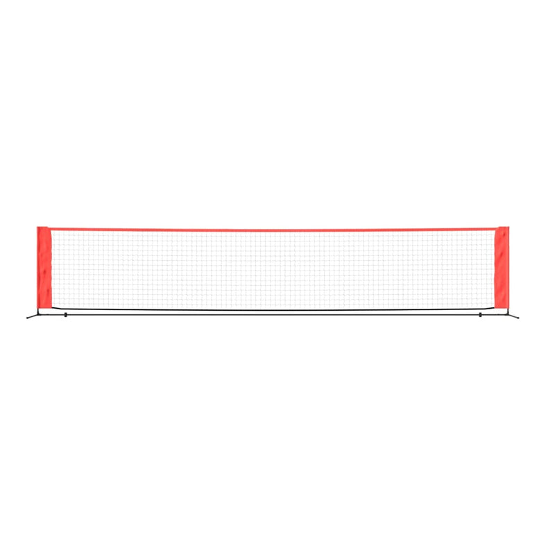 Load image into Gallery viewer, Vidaxl tennisnet 500x100x87 cm polyester zwart en rood