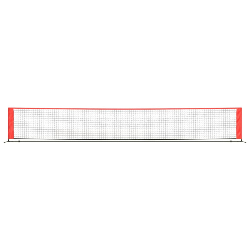 Load image into Gallery viewer, Vidaxl tennisnet 600x100x87 cm polyester zwart en rood