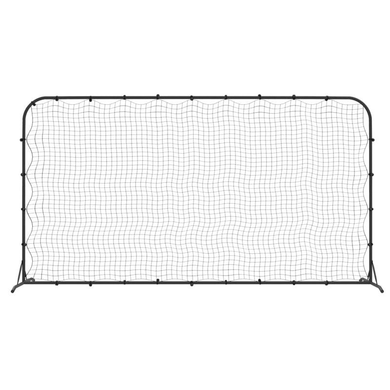 Load image into Gallery viewer, Vidaxl voetbal rebounder 366x90x183 cm hdpe zwart