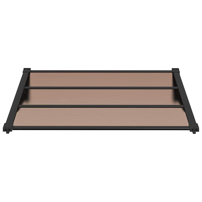 Load image into Gallery viewer, Vidaxl deurluifel 122x90 cm polycarbonaat zwart